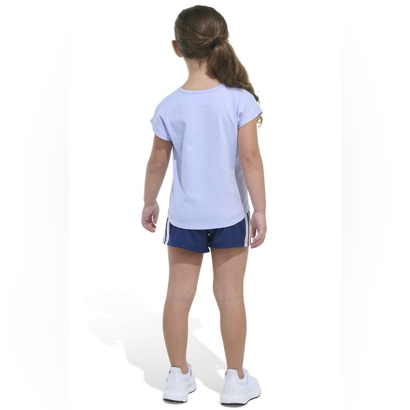 Adidas Kids Light Purple Graphic Tee - Picture 3 of 3